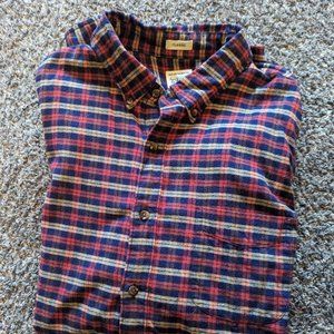 Mens J. Crew XLT plaid flannel shirt